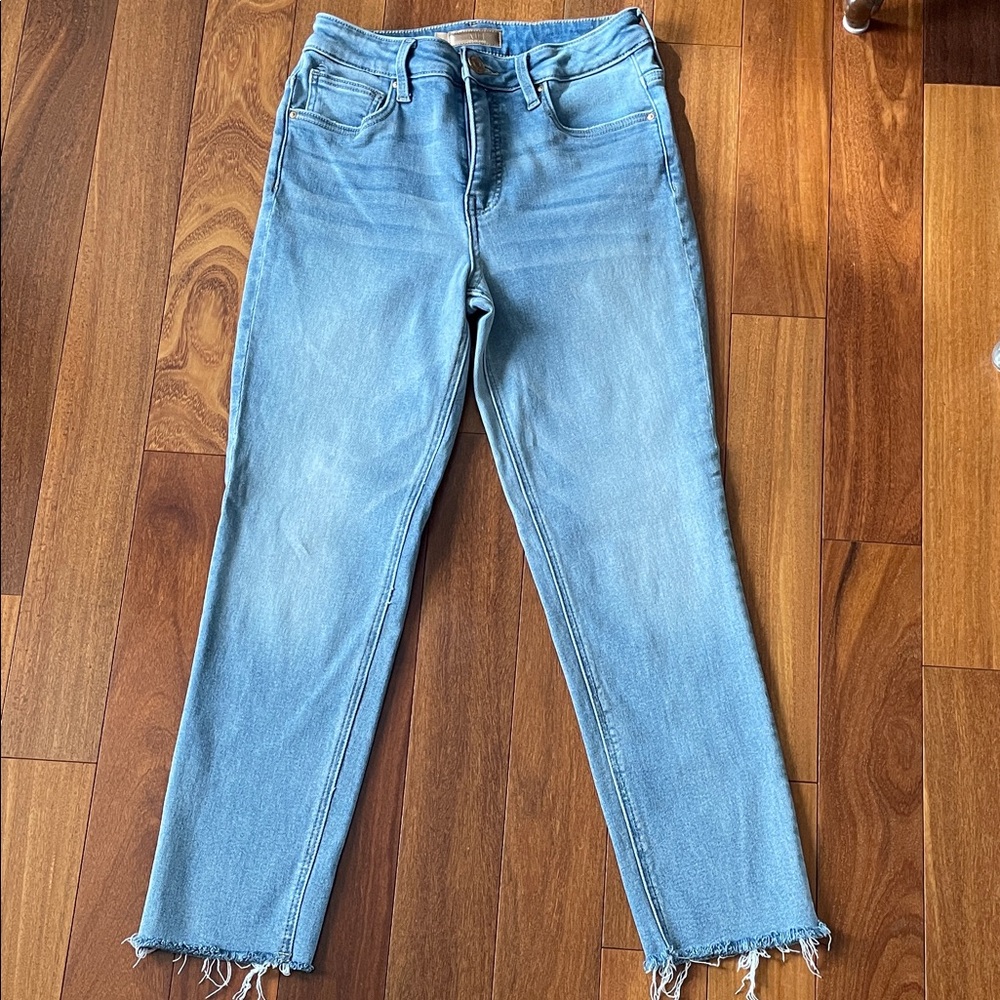 Kut from the Kloth Rachel Fab Ab Mom Jean Light Blue Ankle Jeans